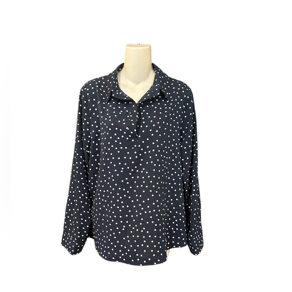 Fun2fun Long Sleeve‎ Polkadot Blouse